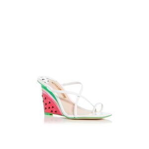 SOPHIA WEBSTER Womens White Watermelon Brooke Wedge Heeled Sandal 37